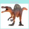 Realistic Spinosaurus Pvc Figure Yellow Grey And Light Grey Collectible Toy Model