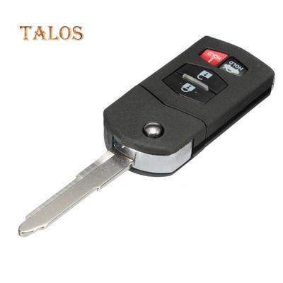 4 Buttons Remote Flip Key Fob Case Shell Blade for Mazda 3 5 6 RX-8 CX-7 CX-9 Car's Accessory