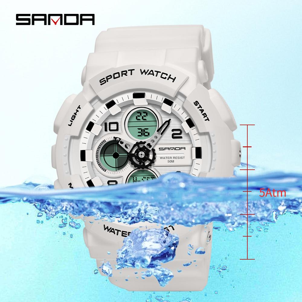 Sanda G Style Sports Men's Watches Waterproof Quartz Military Shock Resist Led Digital Male Ms Clock Relogio Masculino