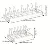 Kitchen utensil artifact pot storage rack Foldable kitchen utensil storage rack Kitchen pot lid storage rack