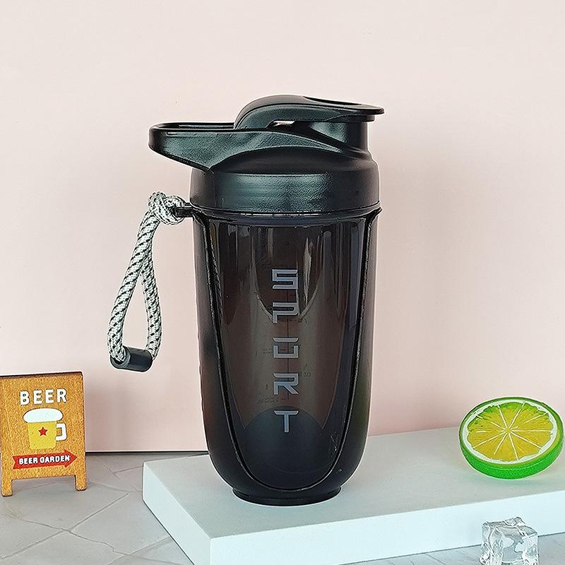 590ML Shaker Bottle Plastic Durable Stirring Ball Fast Mix Leakproof Protein Powder Gym Bodybuilding protein Milkshake gift mug