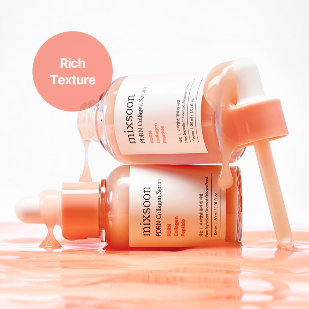 Mixsoon PDRN Kollagen Serum tillverkat med klart lämpligt för känslig förhindrar grov milt naturligt härlett hudvård 30ml, ris, uppstramande, elasticitet,