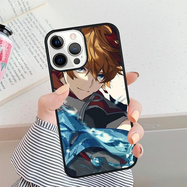 Genshin Impact Tartaglia Phone Case For iPhone 17 Air 16 16e 15 14 plus 11 12 13 Pro max Soft Bumper Shell Cover coque