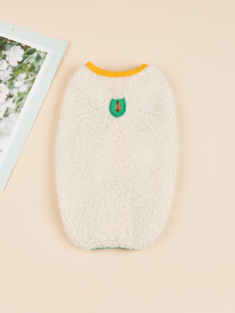 Pet Warm Clothes for Dog Cat Puppy Vest Fuzzy Coat  Sweatshirt Dog Outfits   for Autumn Winter Kitten Corgi Pomeranian