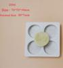 Eid Mubarak Silicone Mold Fondant Cake Mold Acrylic Biscuit Moon Cake Round Pattern Mold Middle East Mooncake Decoration Tools