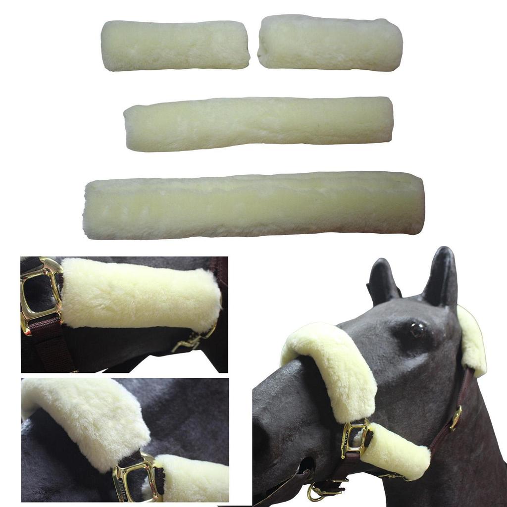 4 Pieces Horses Halter Covers Horse Gear Versatile Wraps Comfort