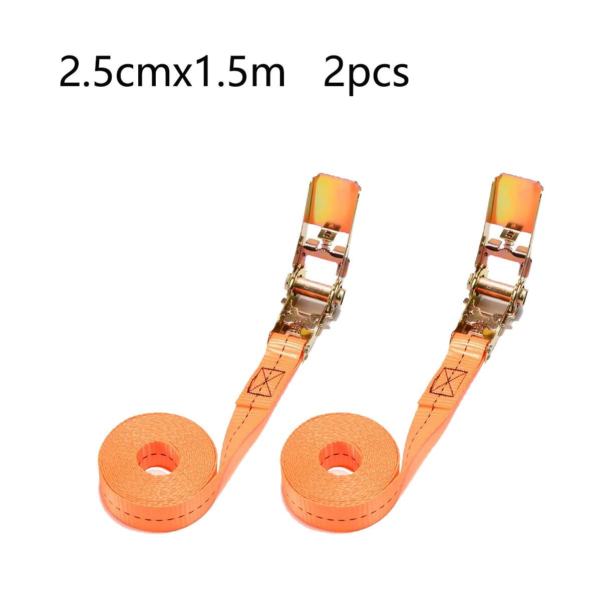 

2pcs Cargo Strap Ratchet Tensioner Freight Car Fixed Tightener Tighten Rope For Luggage Goods Transportation Outdoor Camping