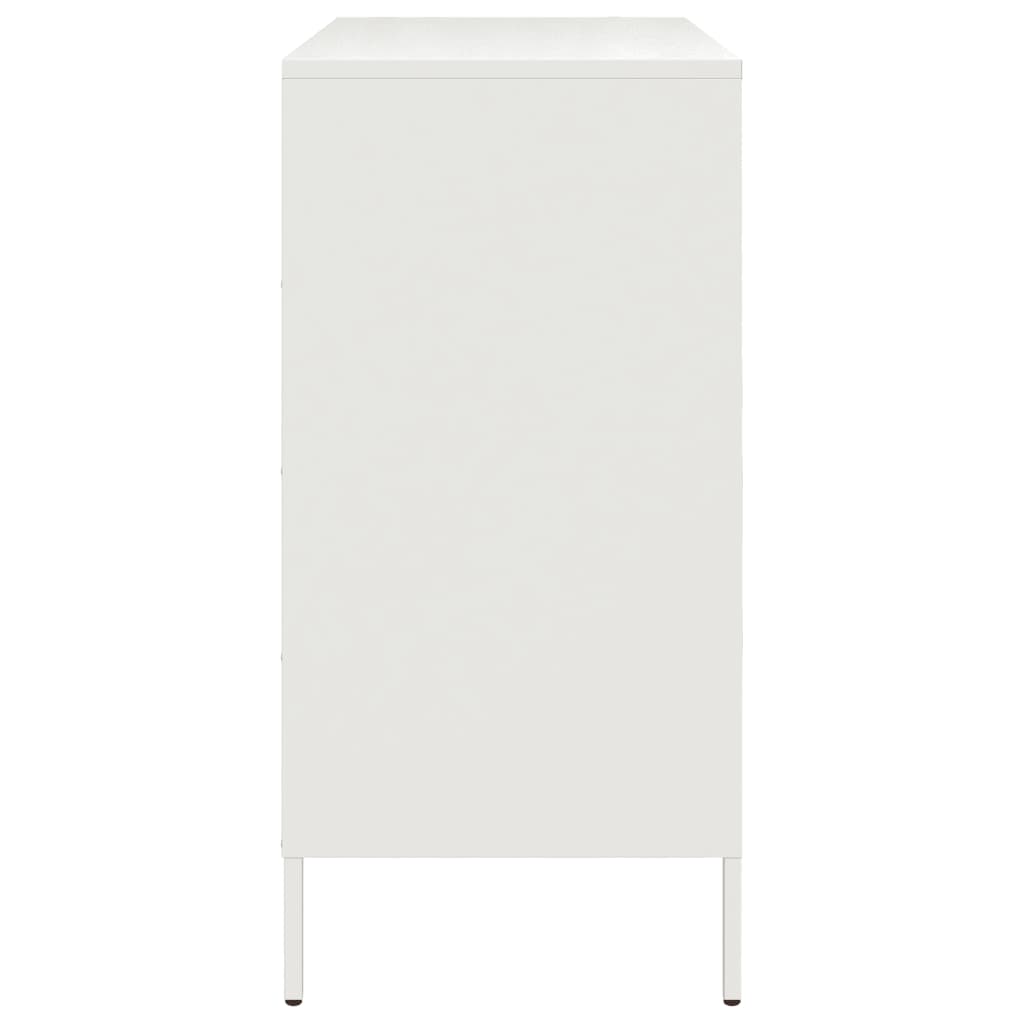 Sideboard White 68 X 39 X 79 Cm Steel