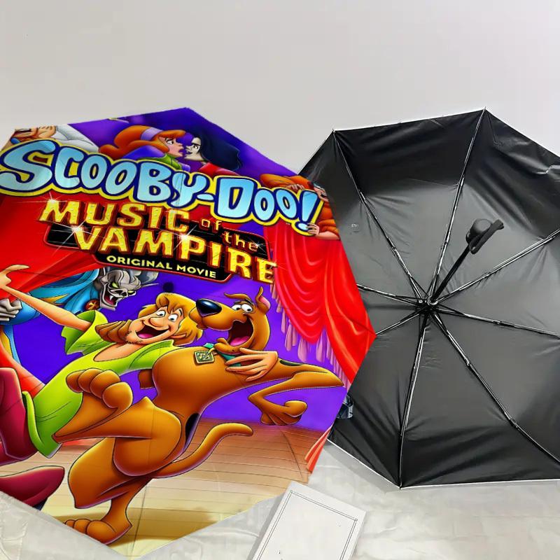 1PC Scooby-Doo Music of the Vampire Umbrella-8-Rib Reinforced, Automatic Open, Lightweight & Durable, Cute Fashion Accessory for Outdoor, D2641