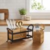 Large Capacity Tableware Storage Box Space Saving Flatware Organizer  Farmhouse