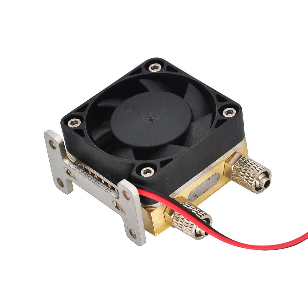 RC Mini Hydraulic Radiator Full Brass with Fan For 1:14 1/12 RC Excavator Truck Bulldozer Model Parts