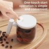 400ML Glass Electric Self-stirring Coffee Mug with Handles High-Speed Mixing Mug for Coffee Milk Tea Rechargeable Cup For Home
