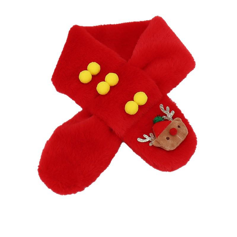 Children's Cute Plush Scarf - Faux Rabbit Fur Neck Warmer, Perfect for Autumn & Winter