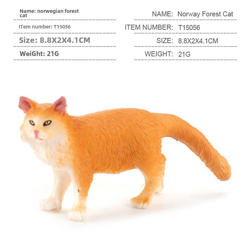 Set Jucării Pisoi Alb-Negru pentru Copii - Ornamente Model Pisică Rurală Chineză