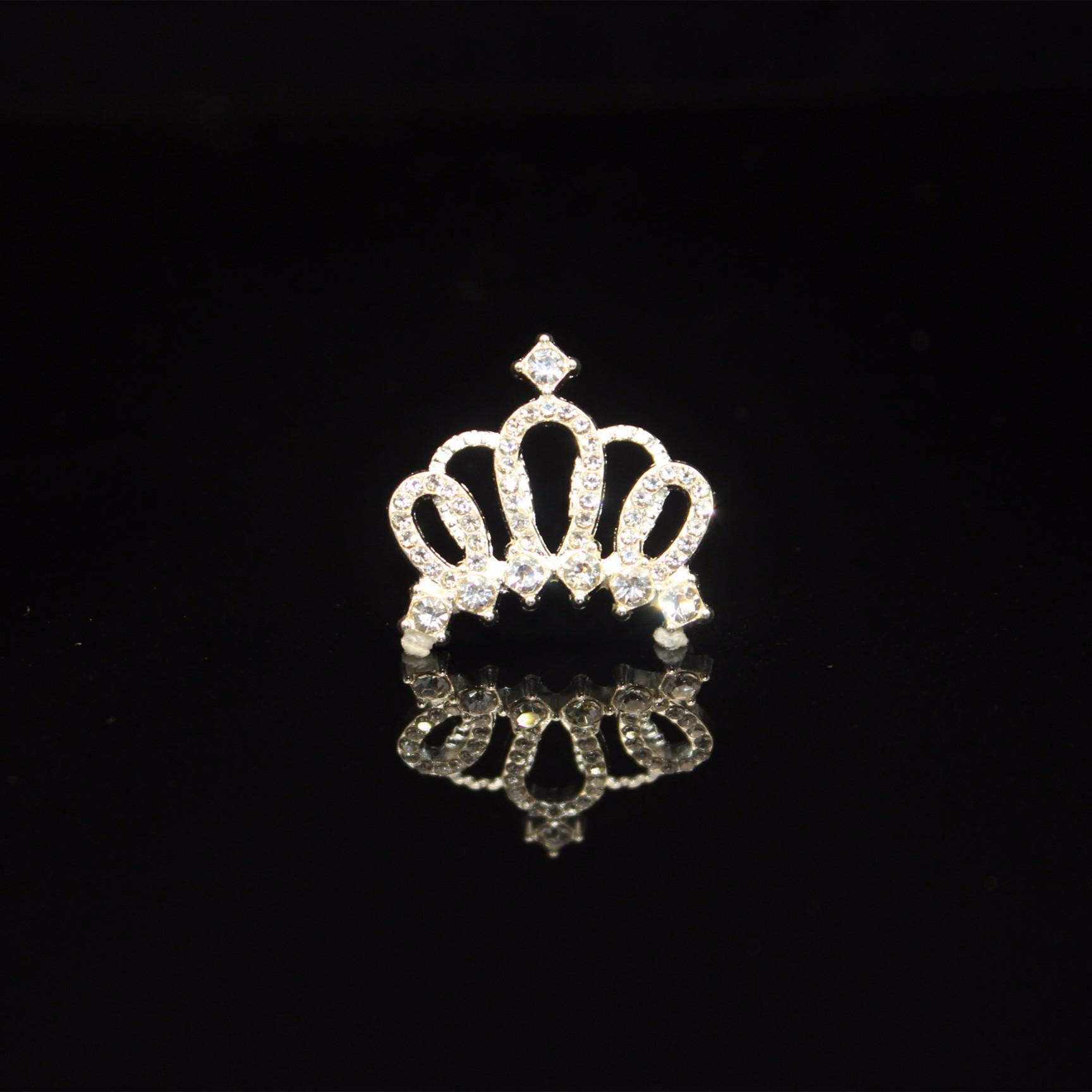 

10 шт. корона аксессуары для волос сплав головной убор стразы корона аксессуары, бант декоративные аксессуары материал