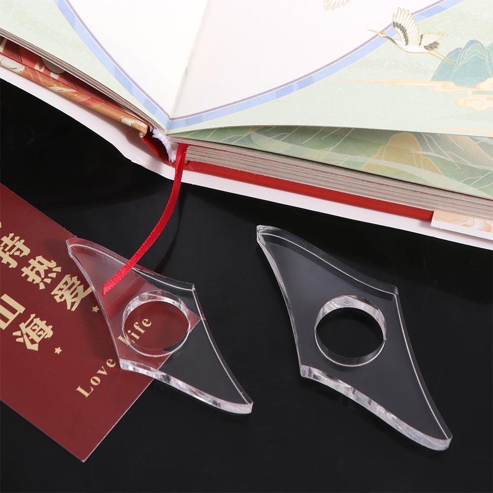 Acrylic Thumb Book Support Spreader Book Page Holders Thumb Book Brace Students