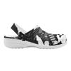 White Printed EVA Clogs Women Men Breathable Lightweight Slip On Garden Beach Pool Bathroom Home Casual Shoes Beach Travel Wear