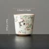 Ruyao Cat Tea Cup Chinese Style Master's Cup Household High-end Tea Cup Ceramic Kung Fu Tea Set Drinking Utensils Teacups