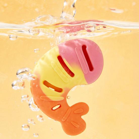Silicone Shrimp Meat Cat Toy Kitten Food Leakage Treat Dispensing Chew Toy Indoor Cats Teething Cleaning Interactive Boredom Enrichment