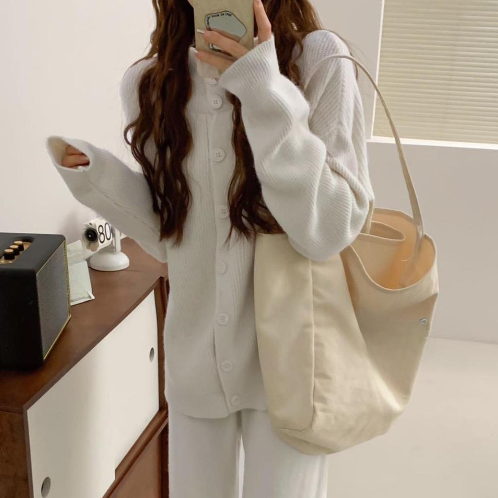 Fashionable Single-Breasted Collared Knitwear Set Women's Autumn/Winter New Arrival Cardigan Sweater Outerwear + Wide Leg Trousers Two-Piece Set