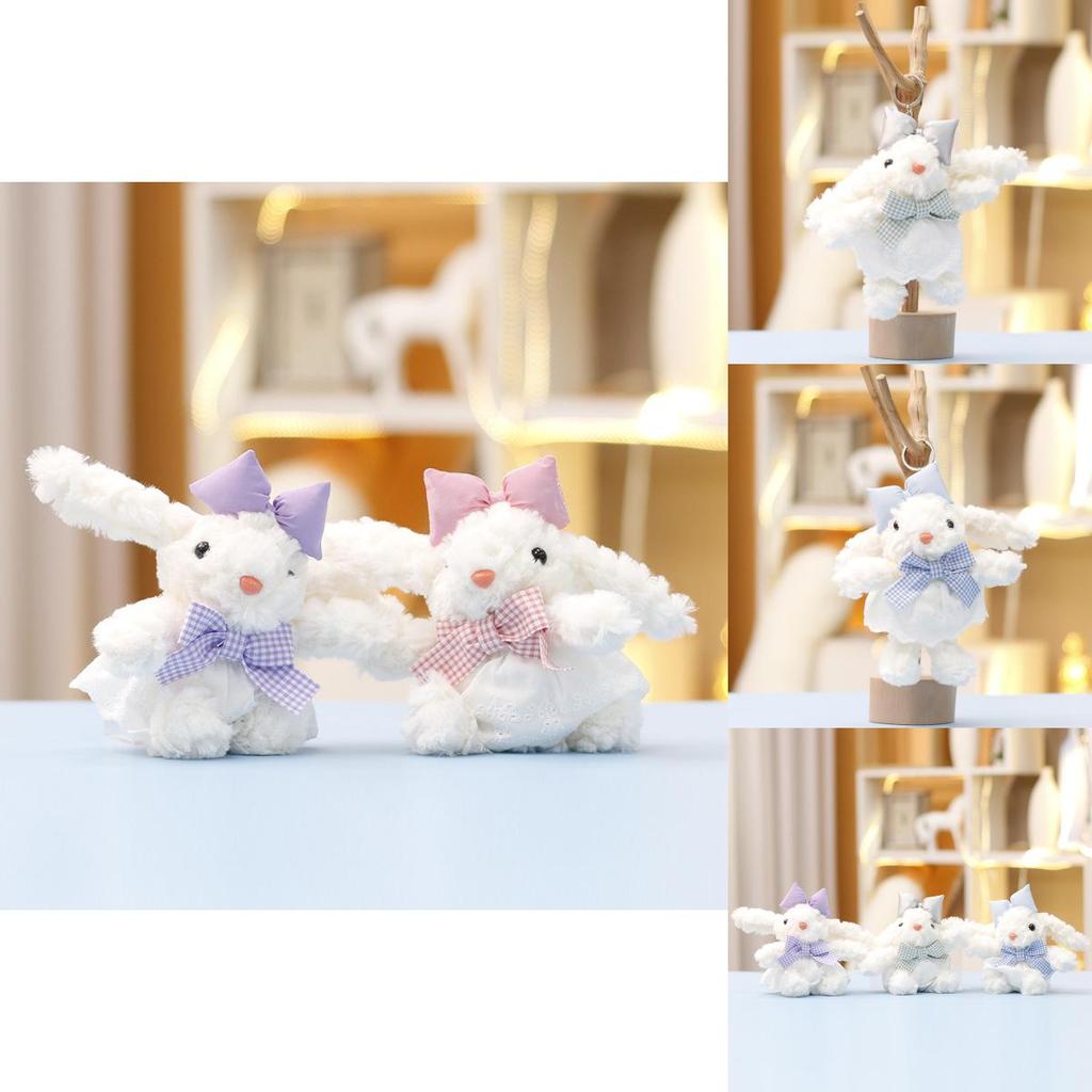 Cute Cartoon Bunny Plush Doll With Pp Cotton Filling For Bag Decor And Collectors