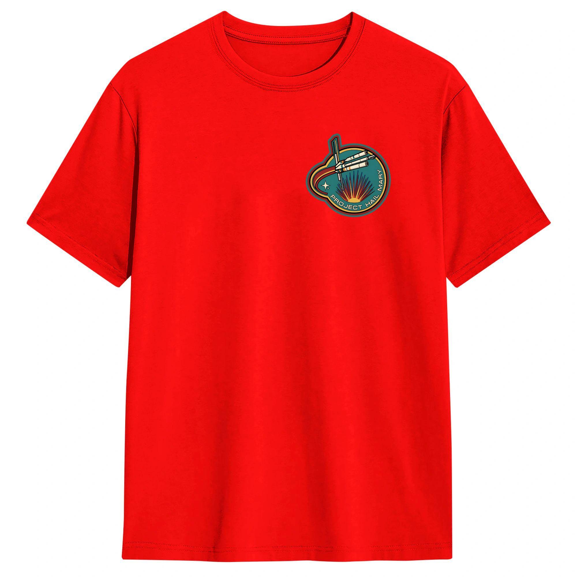 Project Hail Mary Film Logo TShirt Summer Cotton TShirts For Unisexs Printed Tshirt Short Sleeve Classic Tees S