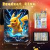 Pikachu Lightning 4-Compartment Card Album 400 Slots Collectible Card Storage Portfolio Case