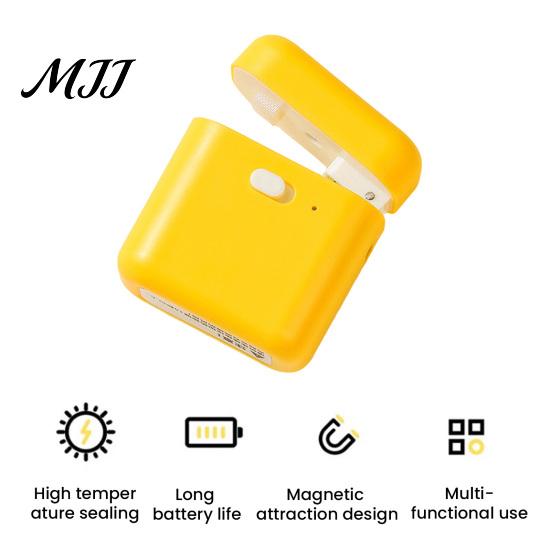 One Handed Bag Sealer for Travel Mini Sealer, Magnetic Rechargeable Heat Snack Plastic Portable Coffee Bags Bags, Food Freshness Clip, Quick Resealing