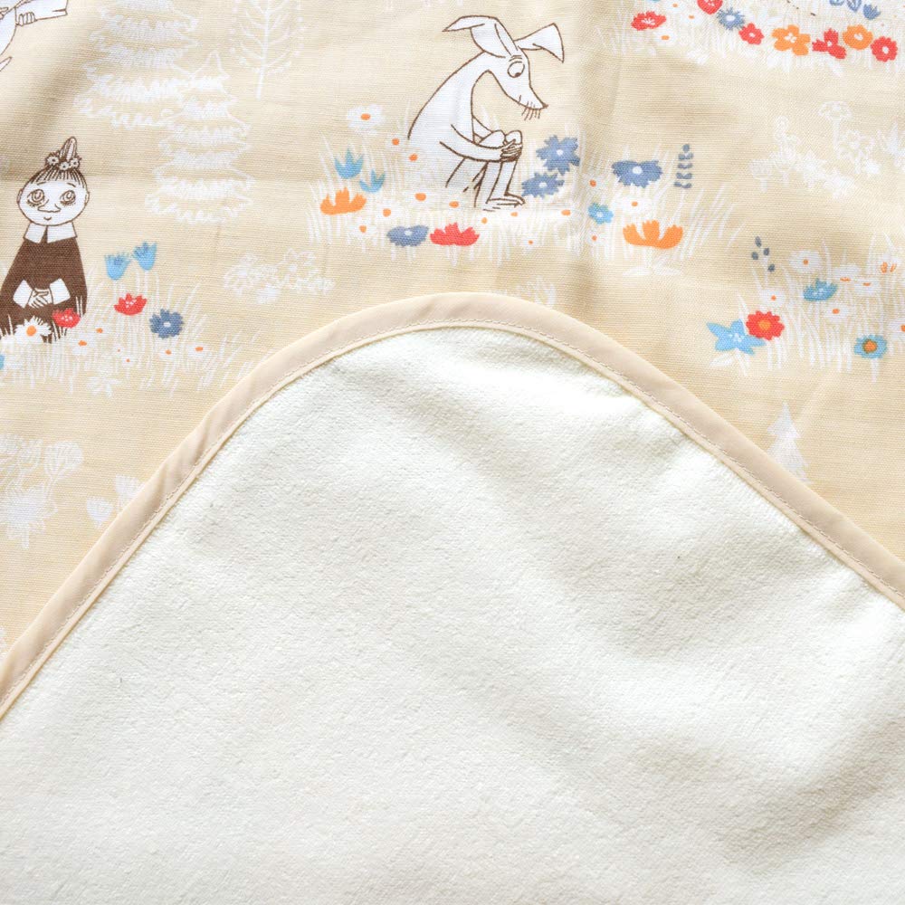Baby.e-sleep Moomin Verschoonmat, Zonnig Beige, Gemaakt in Japan