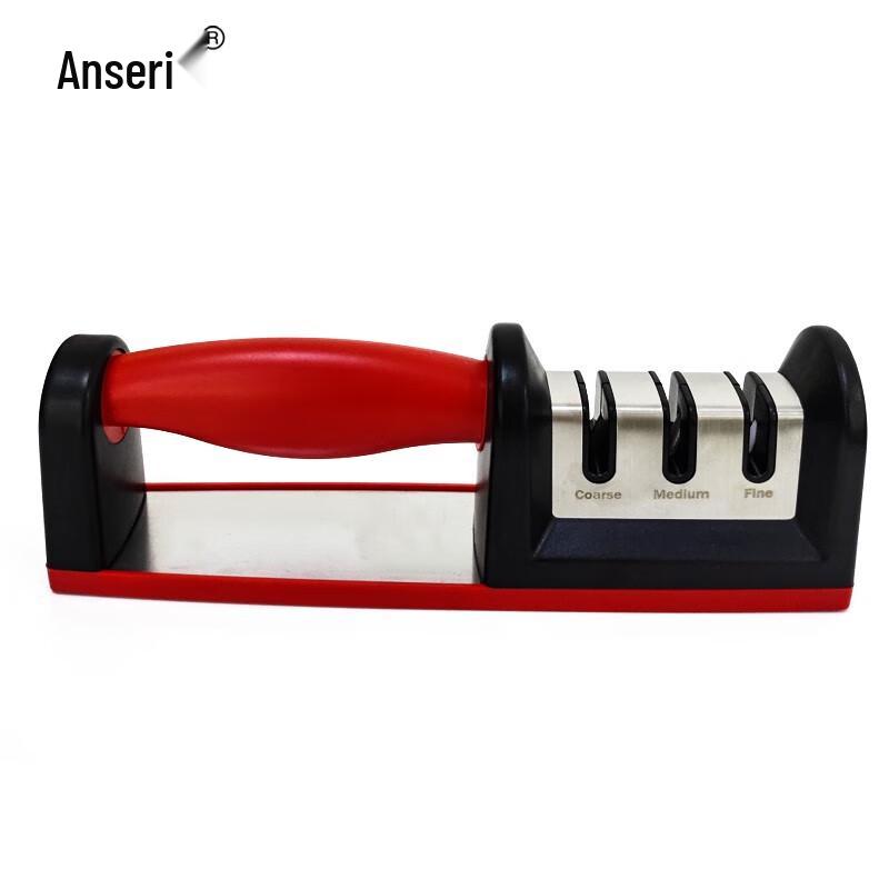 Ansai Rui 3-Stage Manual Diamond Knife Sharpener with Base