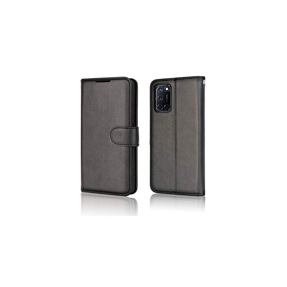 Leather Wallet Case for Oppo A72 / A52 / A92, Flip Protective Case Cover with Wallet Card Holder, Stand & Wrist Strap with Magnetic Closure