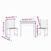 VidaXL Ensemble de bistrot de jardin 3 pcs blanc bois de pin massif 3154672