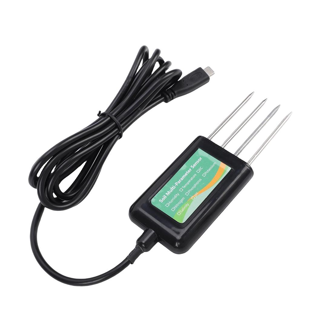   Soil NPK Sensor 8 in 1 Water Proof PH EC Temperature Humidity Detector for Garden Farm  