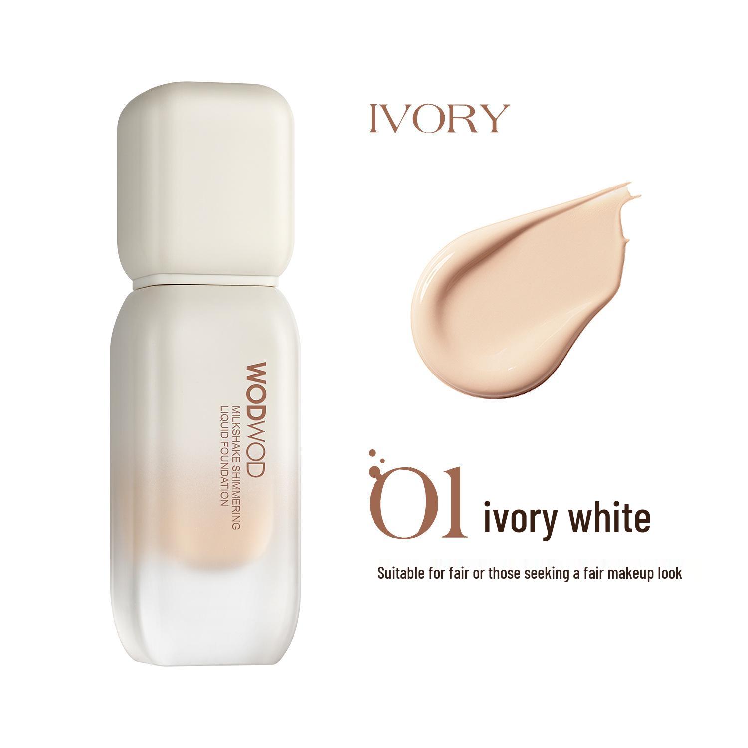 

WODWOD Luminous Milkshake Foundation: Lightweight, Long-lasting, Oil Control, Waterproof, Sweatproof BB Cream.