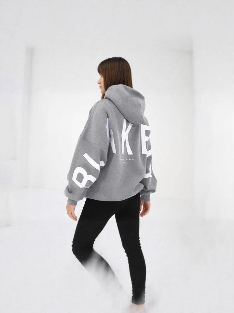 Hanorac Jachetă pentru Femei cu Imprimeu Mare și Căptușeală din Fleece, Primăvară/Toamnă 2025