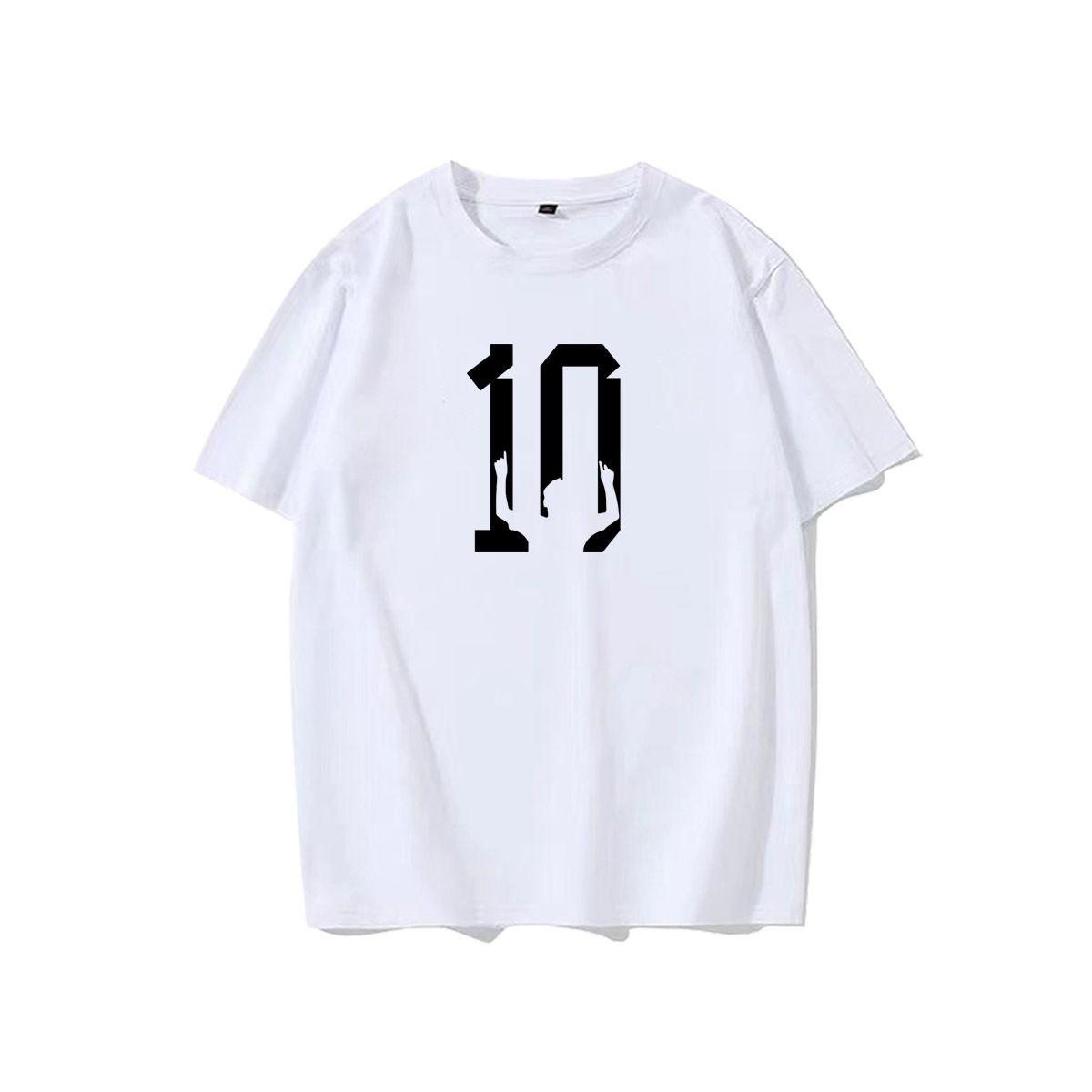 Футболка с принтом Месси Месси Футбол Периметр Париж Барселона Аргентина Командный спорт С коротким рукавом Топ S