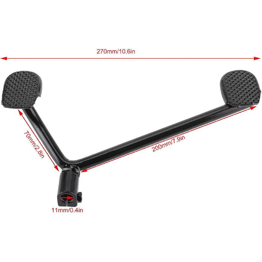 Aramox Foot Gear Lever, 11mm 270mm Foot Gear Lever Shifter Handle Steel Alloy Fit for Quad Dirt Bike ATV