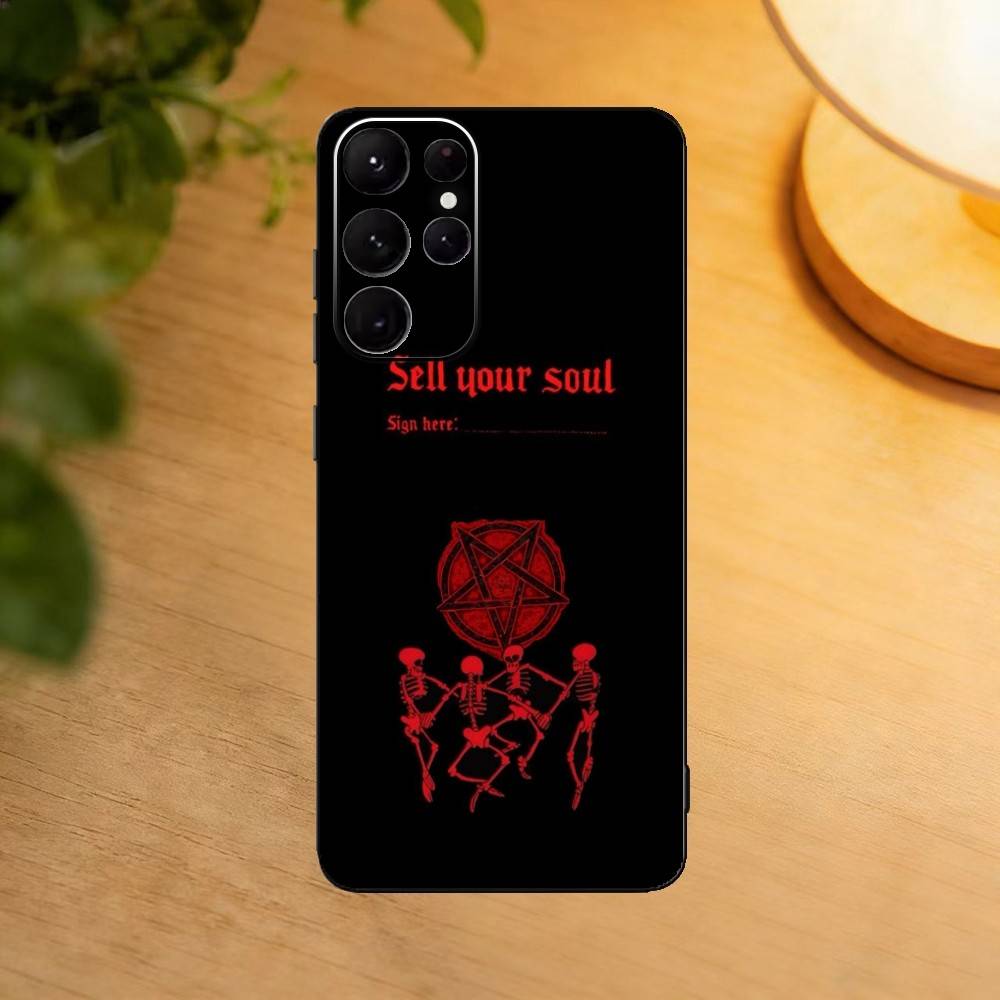 Hail S-Satan  Phone Case For Samsung S25,24,21,22,23,30,Ultra,20,Plus,Fe,Lite,Note Soft Black Cover