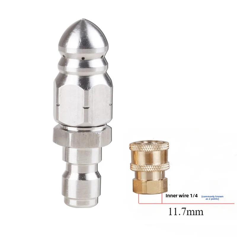 G1/4" Quick Connectornozzle Sewer Cleaning High Pressure Washer Nozzles Sewer and Sewage Hose Nozzle Washing Accessories 5000psi