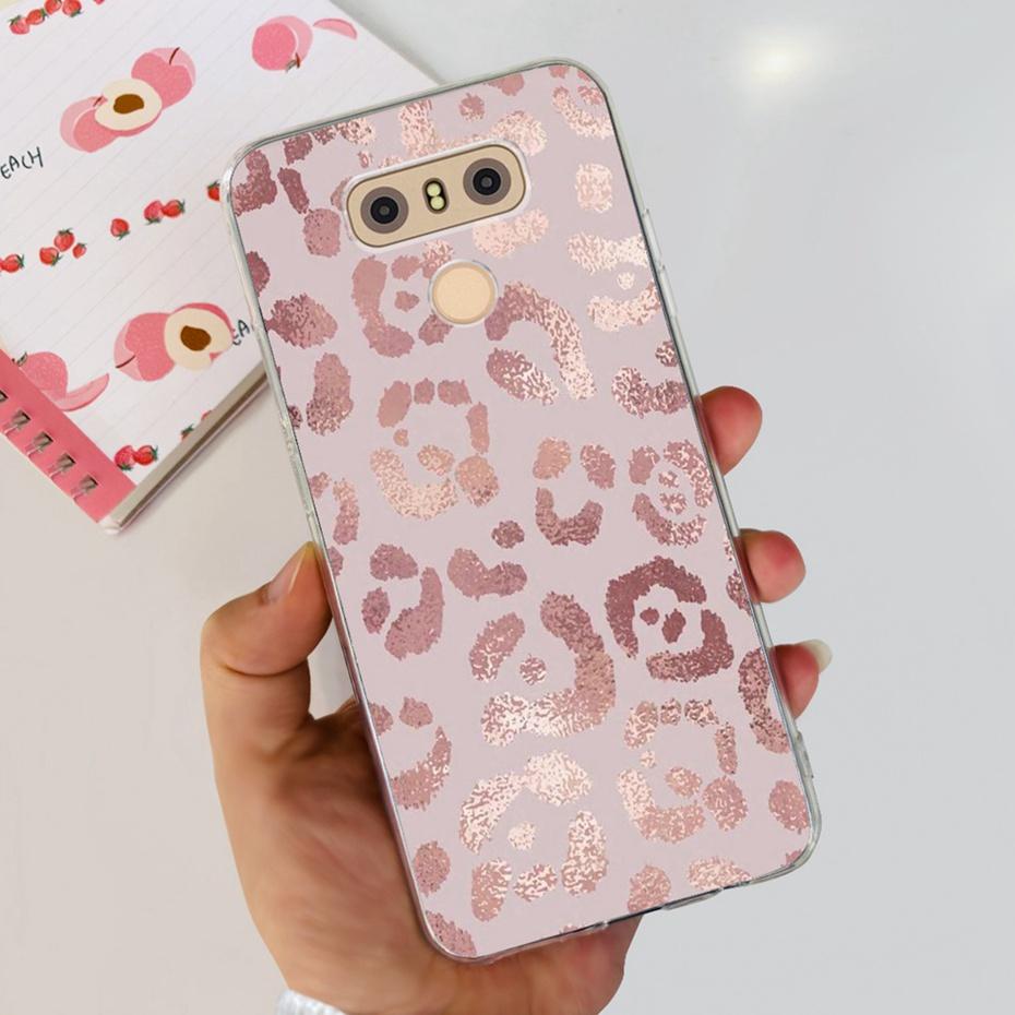 Case For LG Q6 Plus H870 H871 G600L G600K G600S Cute Flower Cat Pattern Soft Silicone TPU Phone Cases For LG G6 G 6 G6plus