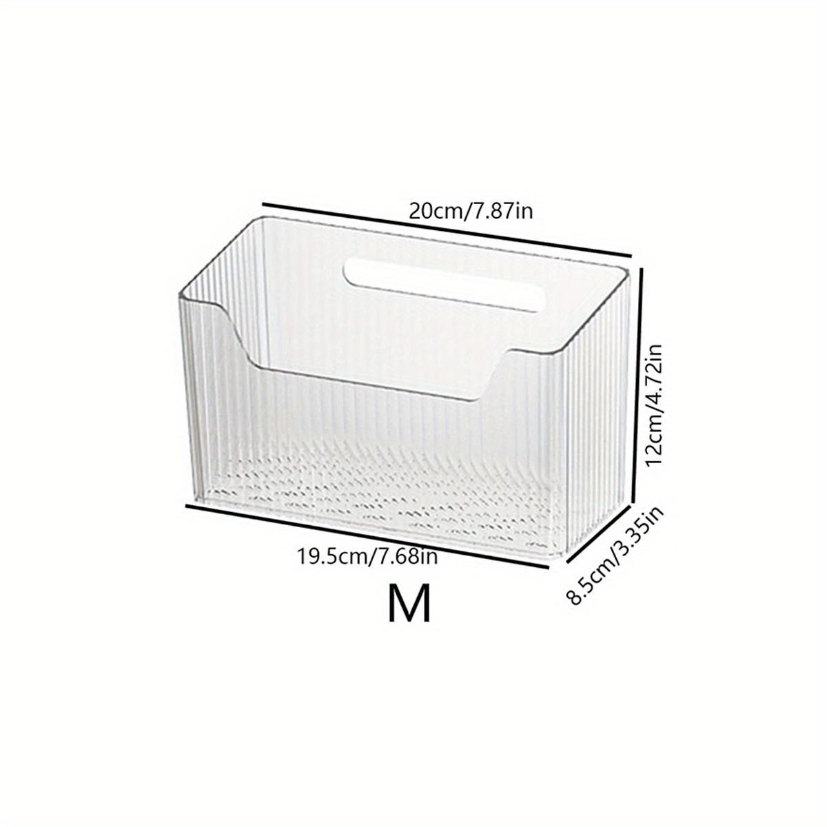 

1pc-Cabinet Door Storage Box, Wall Cabinet with Plastic Wrap Storage Box, Bathroom and Toilet Miscellaneous Storage Box