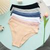 Premium Women's Breathable Pure Cotton Mid-Rise Triangle Panties - Plus Size Available