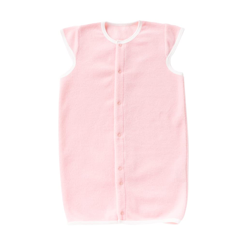 

de Fleece Sleeper Long Vest Baby Newborn Cold Protection Naptime Prevents Cold Sleeping Sleeping Bag Made in Japan [Cream Coco] 2-Way 50-80cm (Pink) розовый