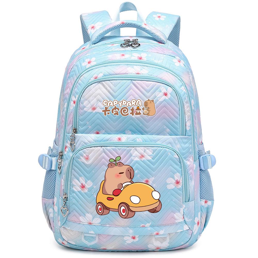 Cute Capybara Student Waterproof Backpack Girls Kids Back To School Book Bags Teenagers Schoolbags Women Travel Bagpack Mochila