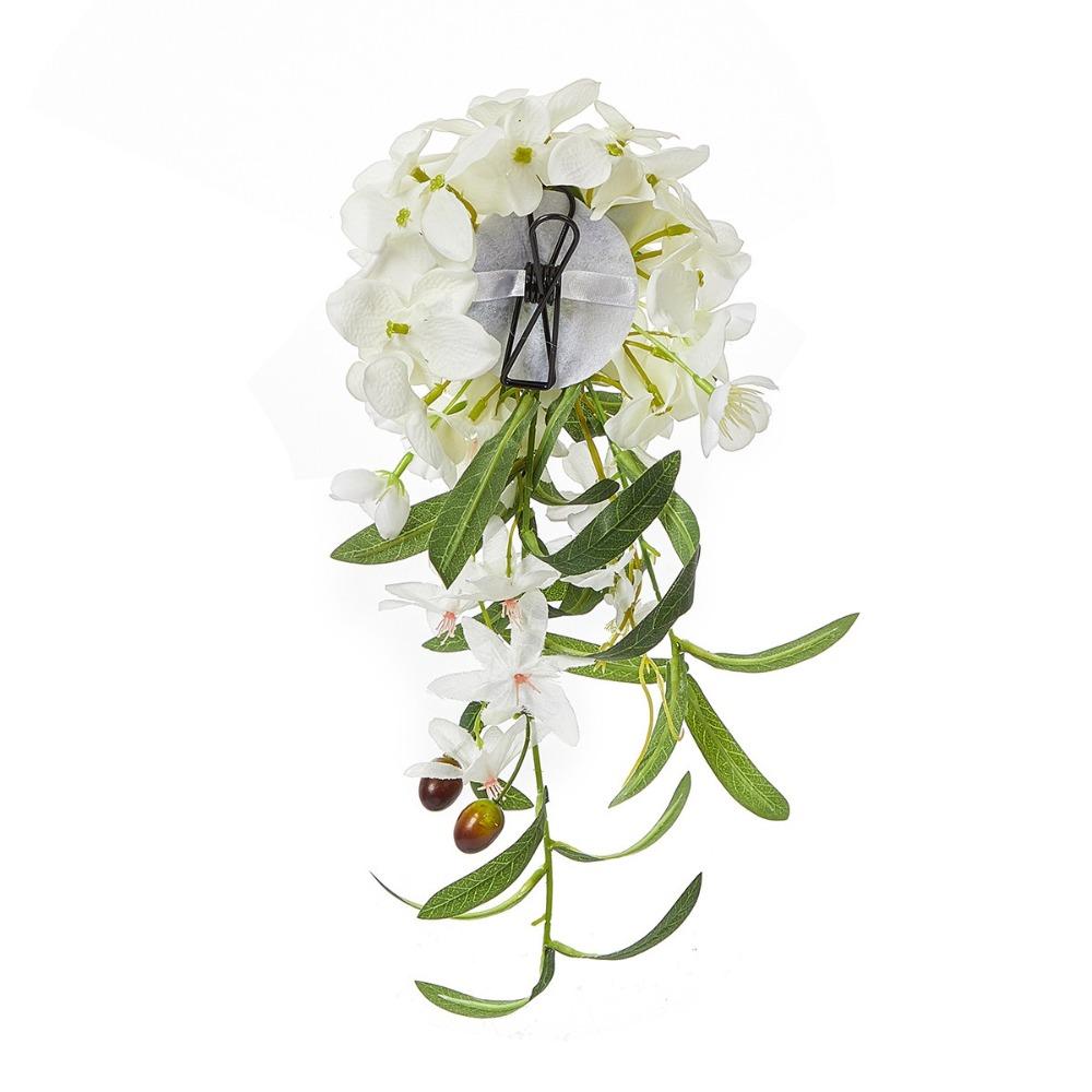 Rose Eucalyptus Wedding Chair Back Flower Rustic Pew Rose Flower  Outdoor Wedding Ceremony