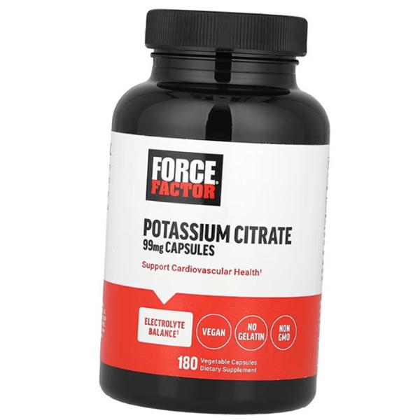 

Калій, Potassium Citrate 99, Force Factor 180вегкапс (36641012) 180vcaps