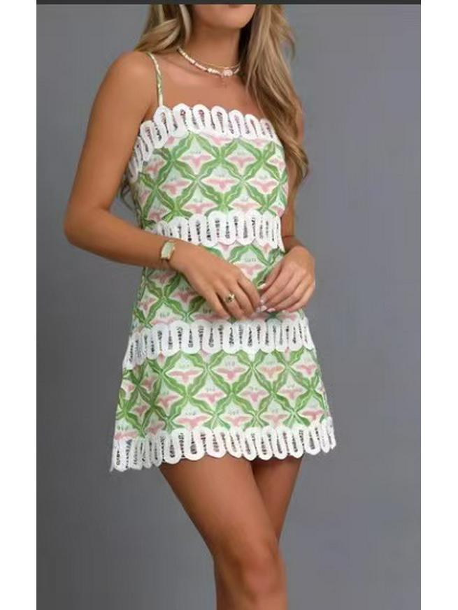 Европейско-американское кружевное платье-бандо bodycon из льна 2026 Small