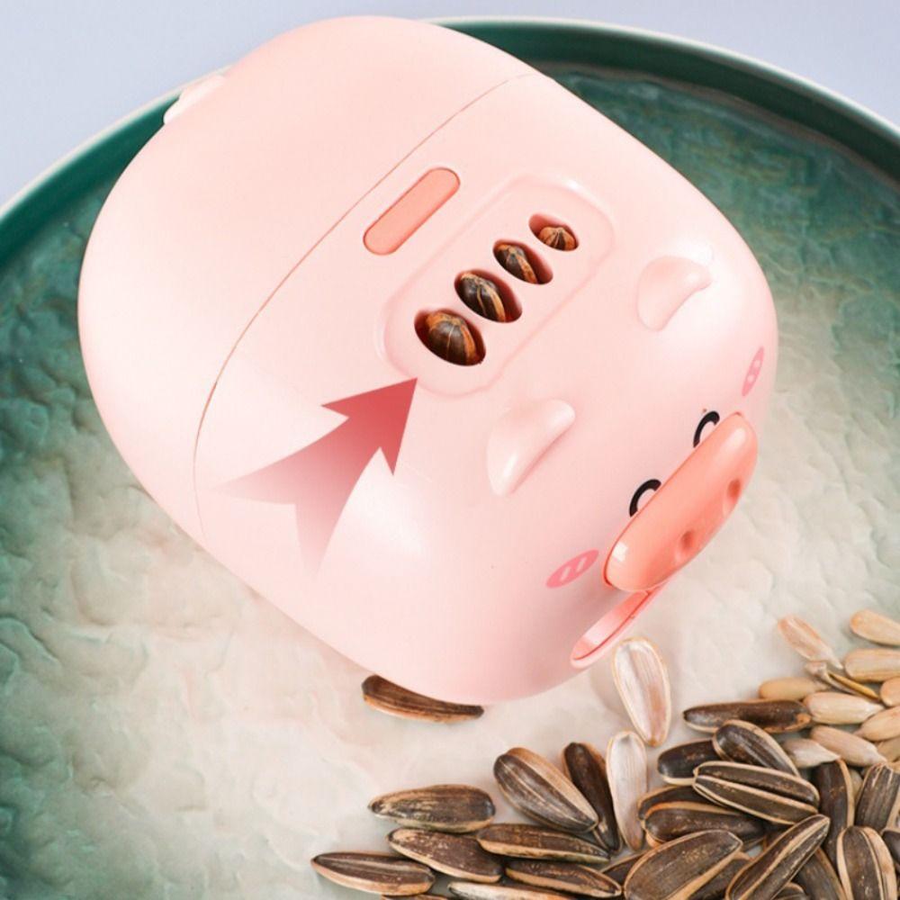 New Automatic Sunflower Seed Peeler USB Pig Electric Peeler Cute Smart Melon Seed Sheller