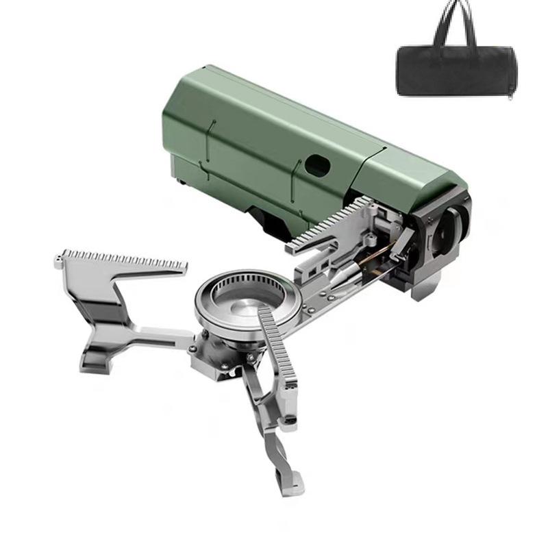 

Газовая плита для кемпинга 2600 Вт Портативная складная кассетная газовая горелка для пикника на открытом воздухе зелёный