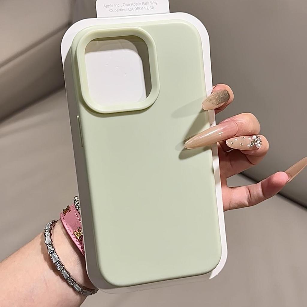 Ins Dopamine Simple Solid Color Suitable for Apple 17promax Mobile Phone Case 16 New Iphone15pro Premium
